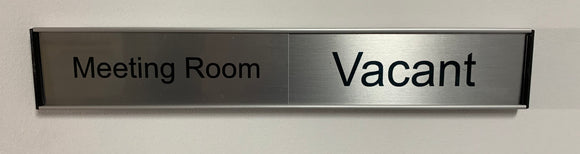 Office Sliding Door Sign - In/Out 300mm x 50.5mm