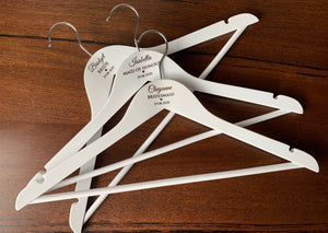 Coat Hanger Engraved - Wedding or Corporate Logo