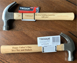 Hammer Engraved Gift for Dad, Birthday, Anniversary, Handyman, Fathers Day