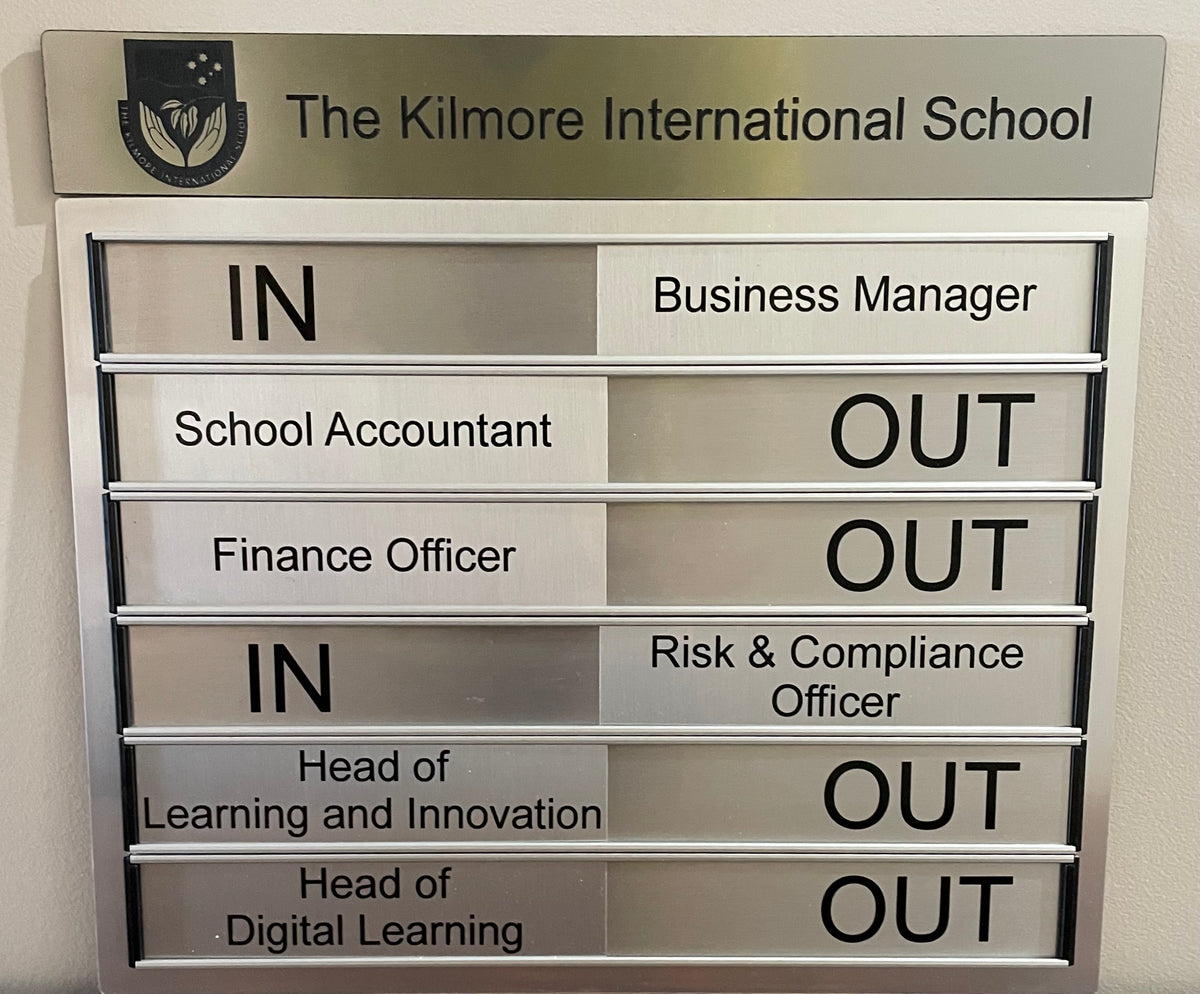 Office Duty Sign - In - Out – Re Workshop