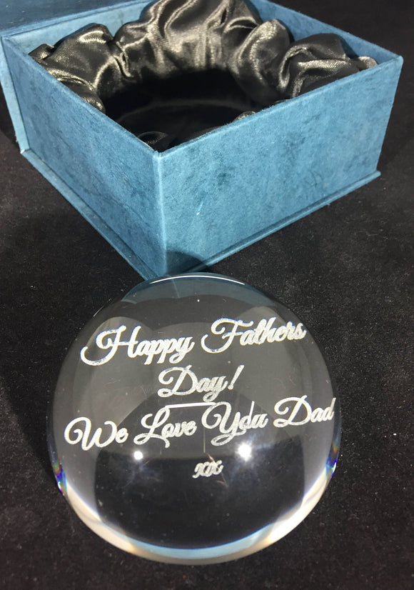 Crystal Dome Paperweight