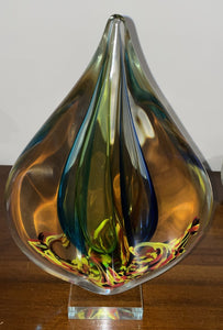 Teardrop Statue Glass Art Sculpture