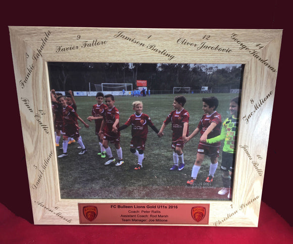 Photo Frame COACHES GIFT Custom Engraved Team Manager Gift