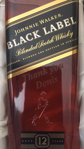 Johnnie Walker Scotch Whisky (Custom engraved bottle)